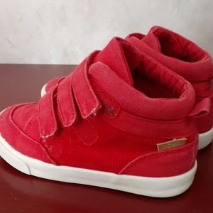 SOLD Boys hi top velcro sneakers shoes 10 c